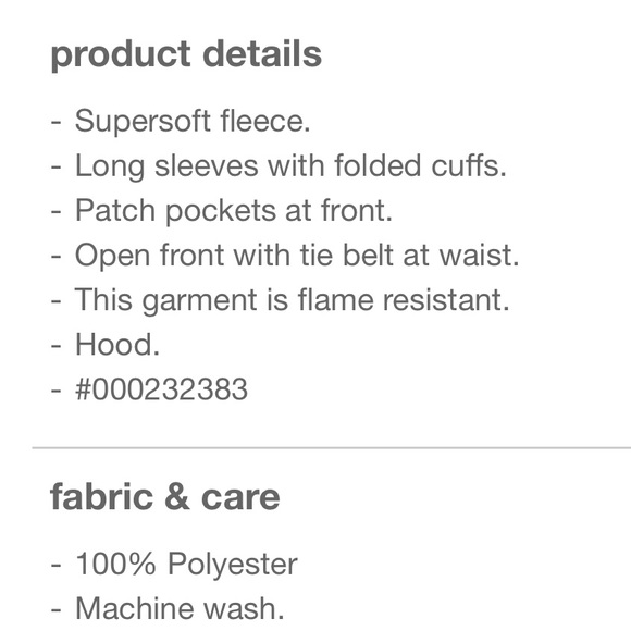 Gap Kids Fuzzy Bath Robe - Picture 4 of 7